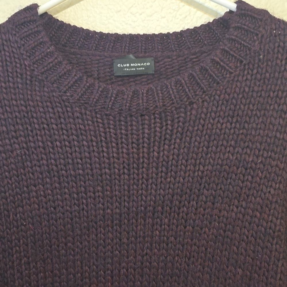 Club monaco cherry red,knitted sweater‎ size medium